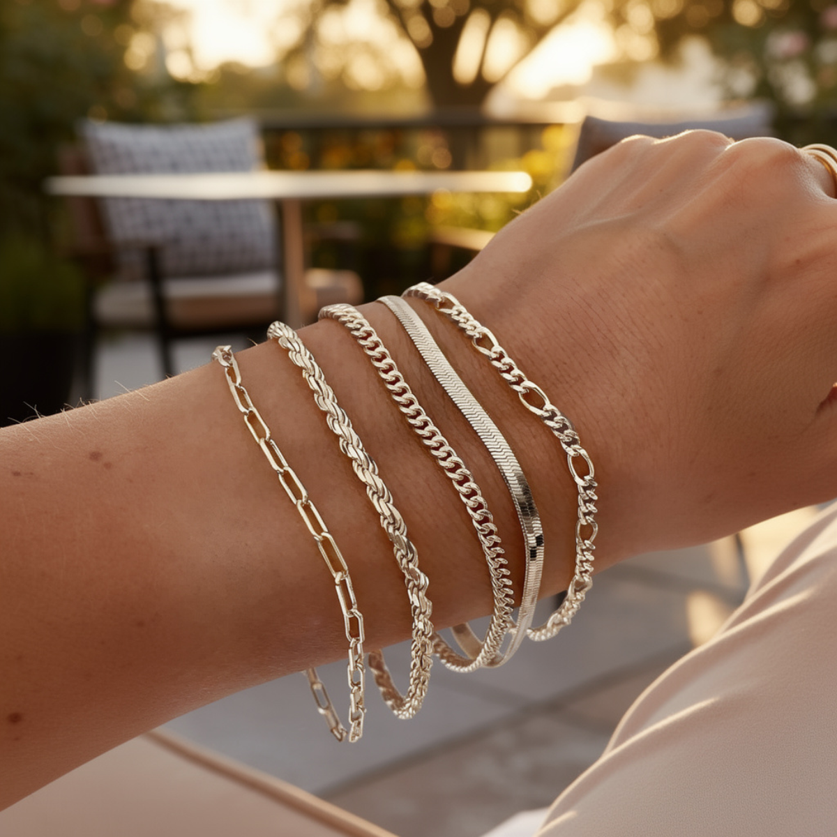 Elara – Set of Minimalist Bracelets for Women
