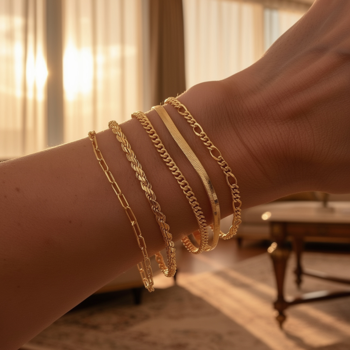 Elara – Set of Minimalist Bracelets for Women