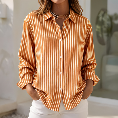 Lenna - Women's relaxed fit striped summer shirt