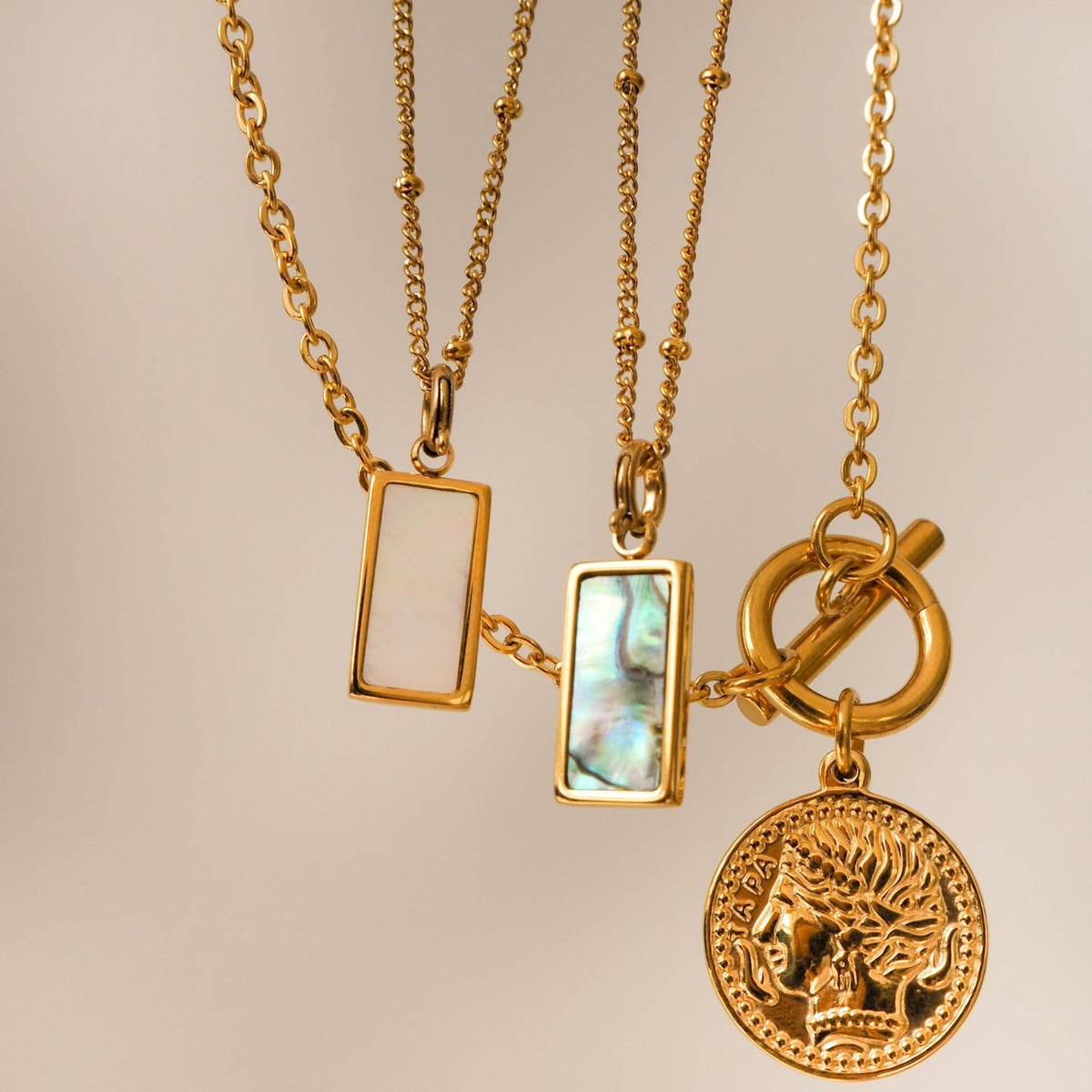 Havanna - coin necklace with toggle clasp
