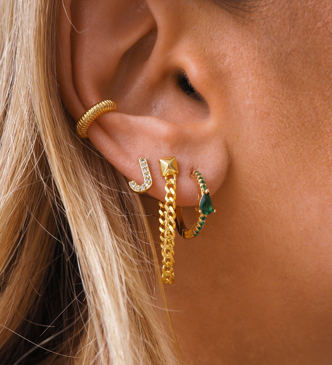 Taylor - Initial Letter Earrings
