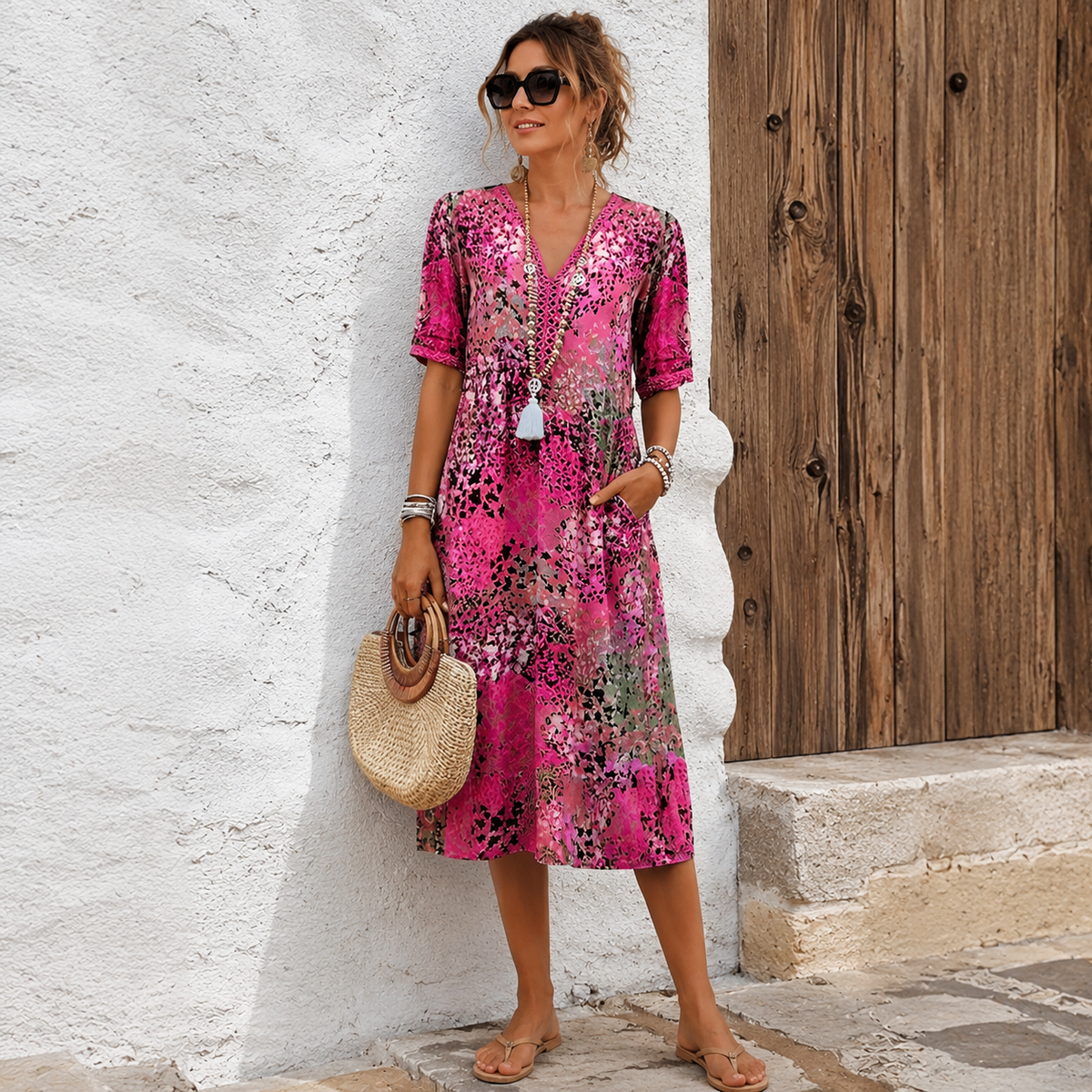 Caramina - Stylish women's midi dress