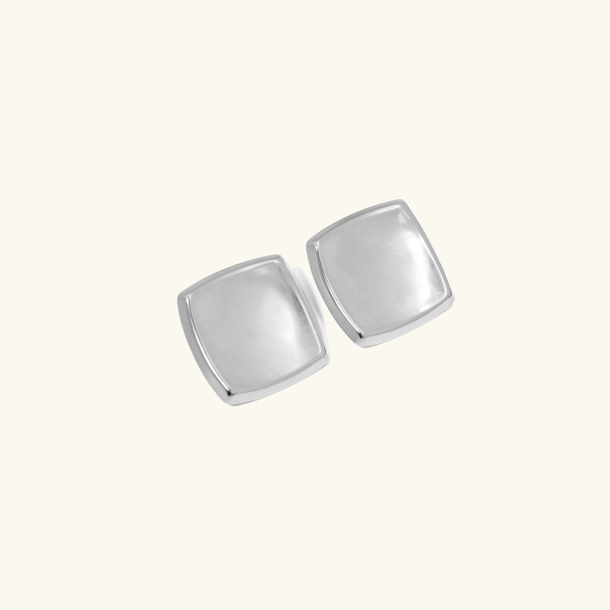 Poppy - Golden Square Earrings