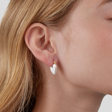 Aya – Heart Earrings Love Gold