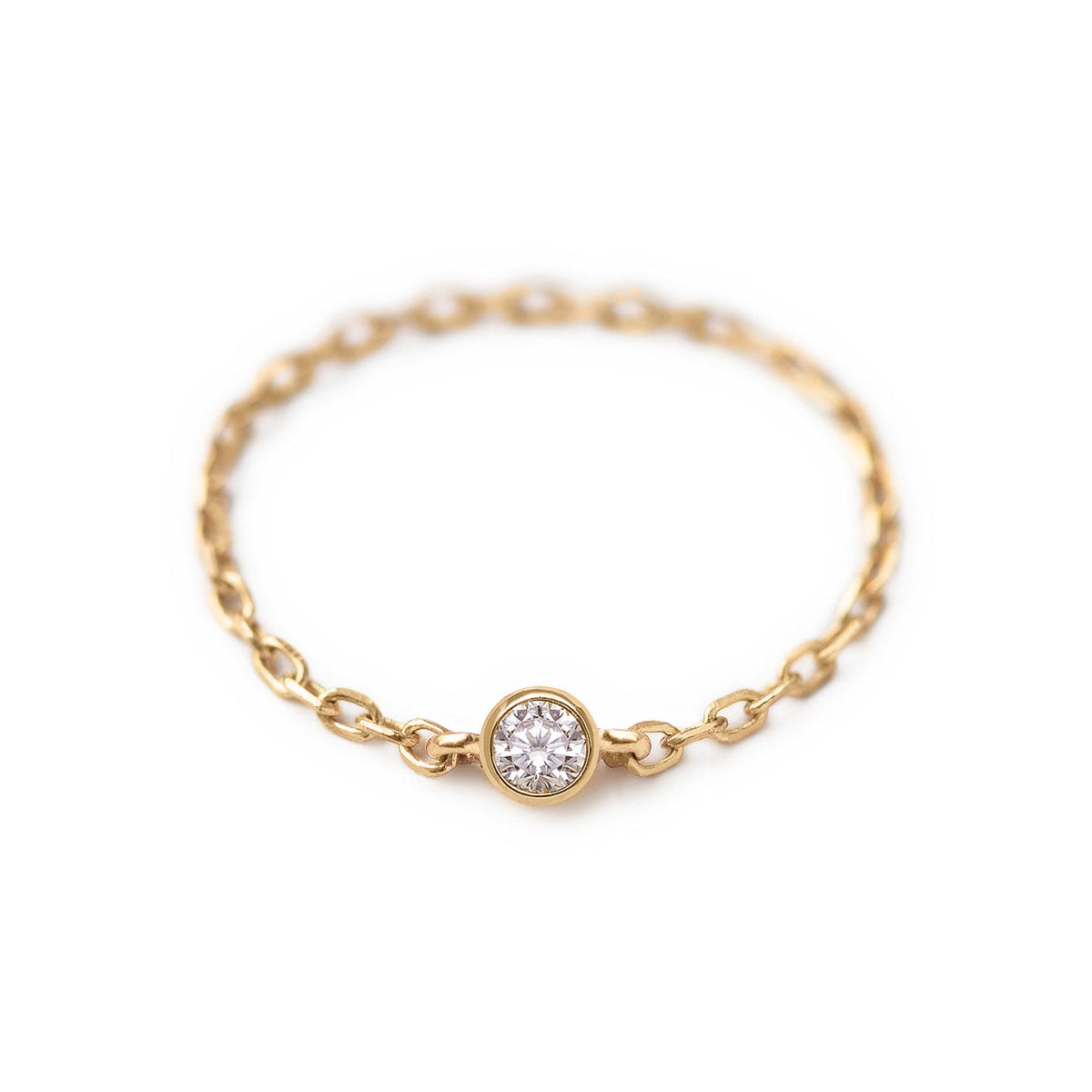 Emily - Solitaire Chain Ring