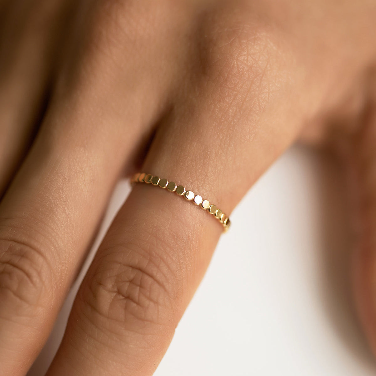 Moon - Flat Pearl Ring