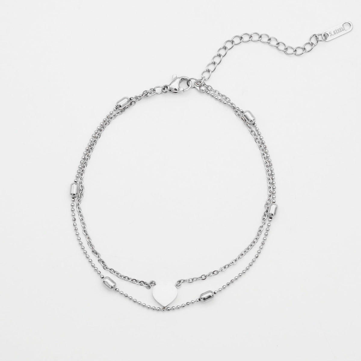 Raisa – Double ankle with hearts and pearls