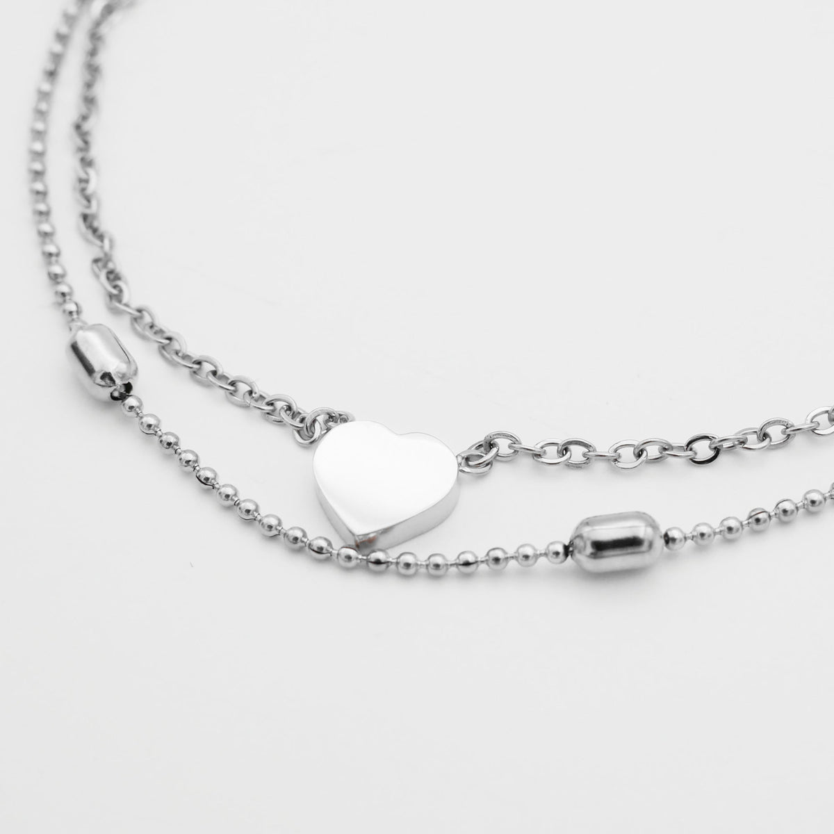 Raisa – Double ankle with hearts and pearls
