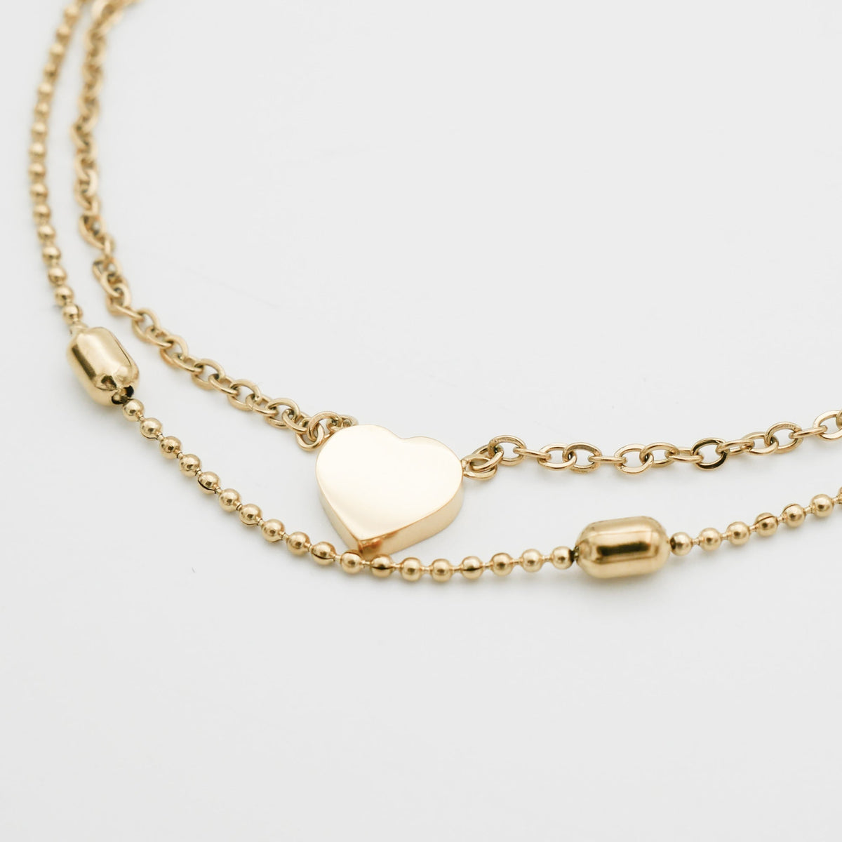Raisa – Double ankle with hearts and pearls