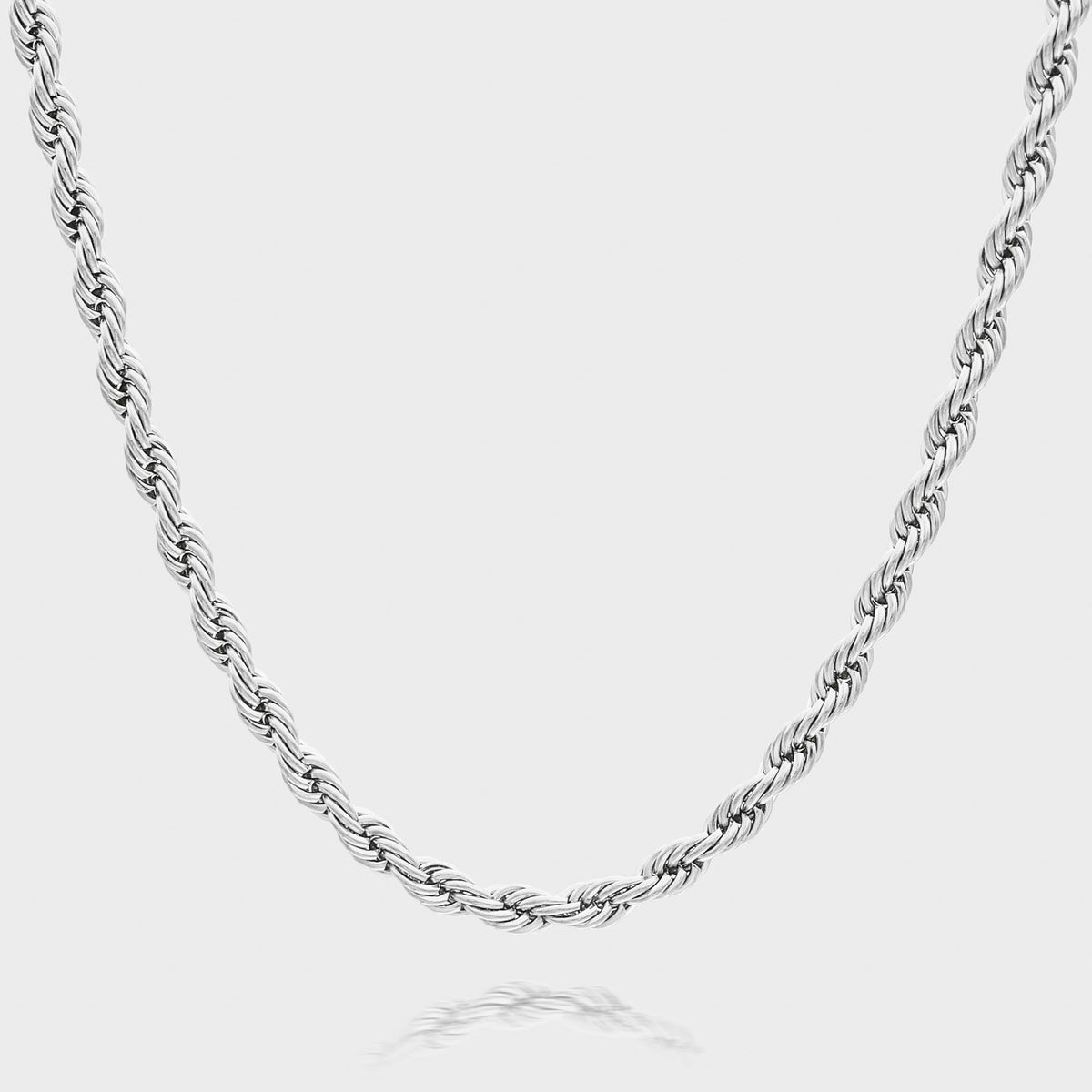 Nalia – Silver Rope Necklace
