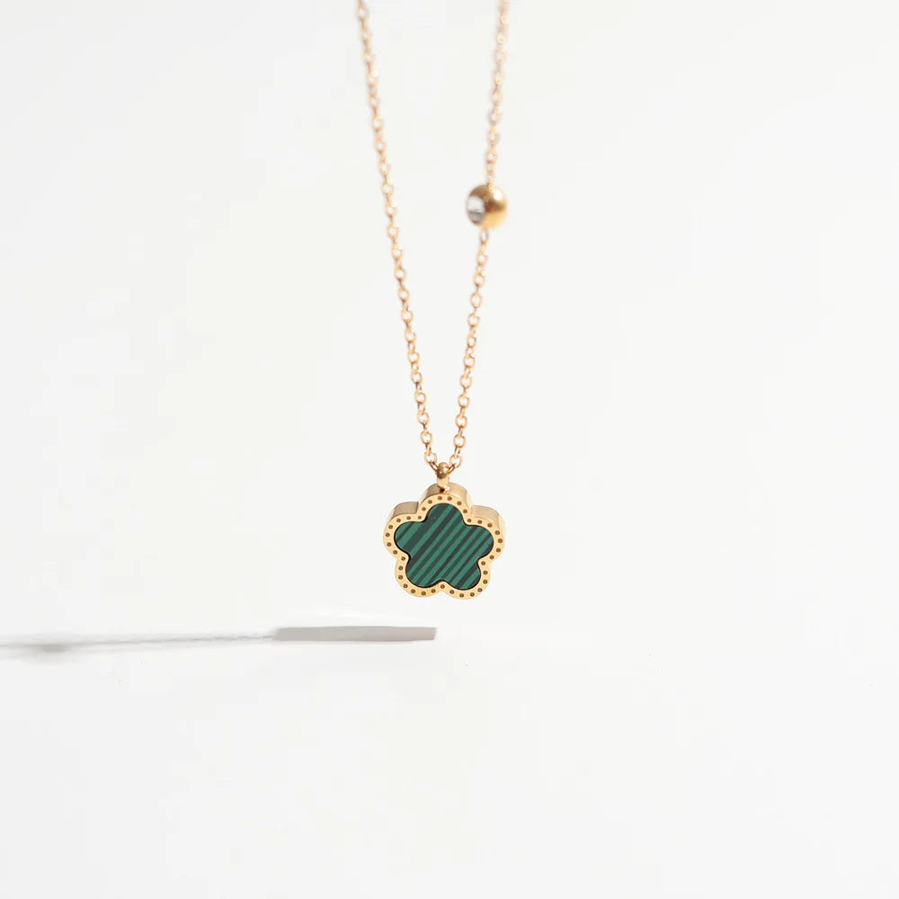 Five Leaf Clover - Clover Flower Necklace
