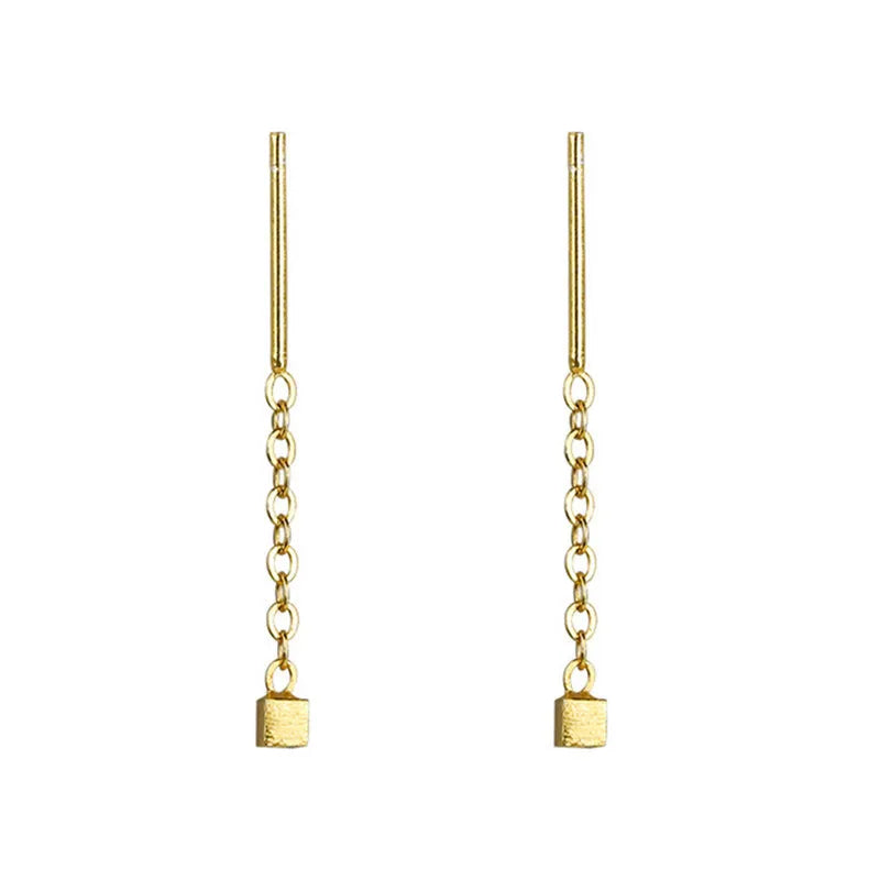 Kaelen – Cube Earrings and Elegant Tassels