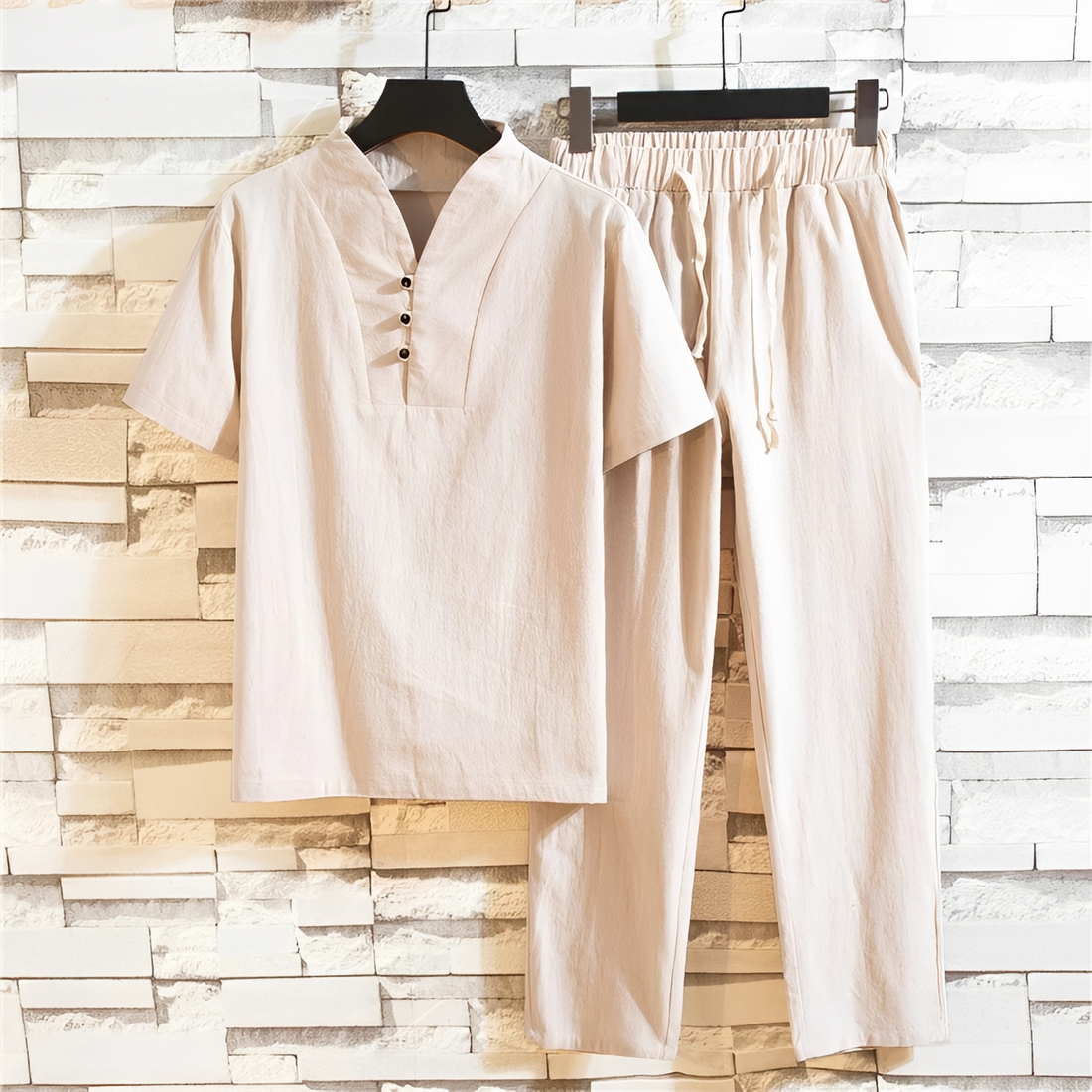 Cyril - Men's shirt and pants set - for bright days