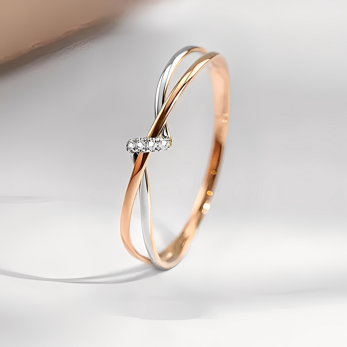 Eleane – Elegant Bicolor Infinity Ring