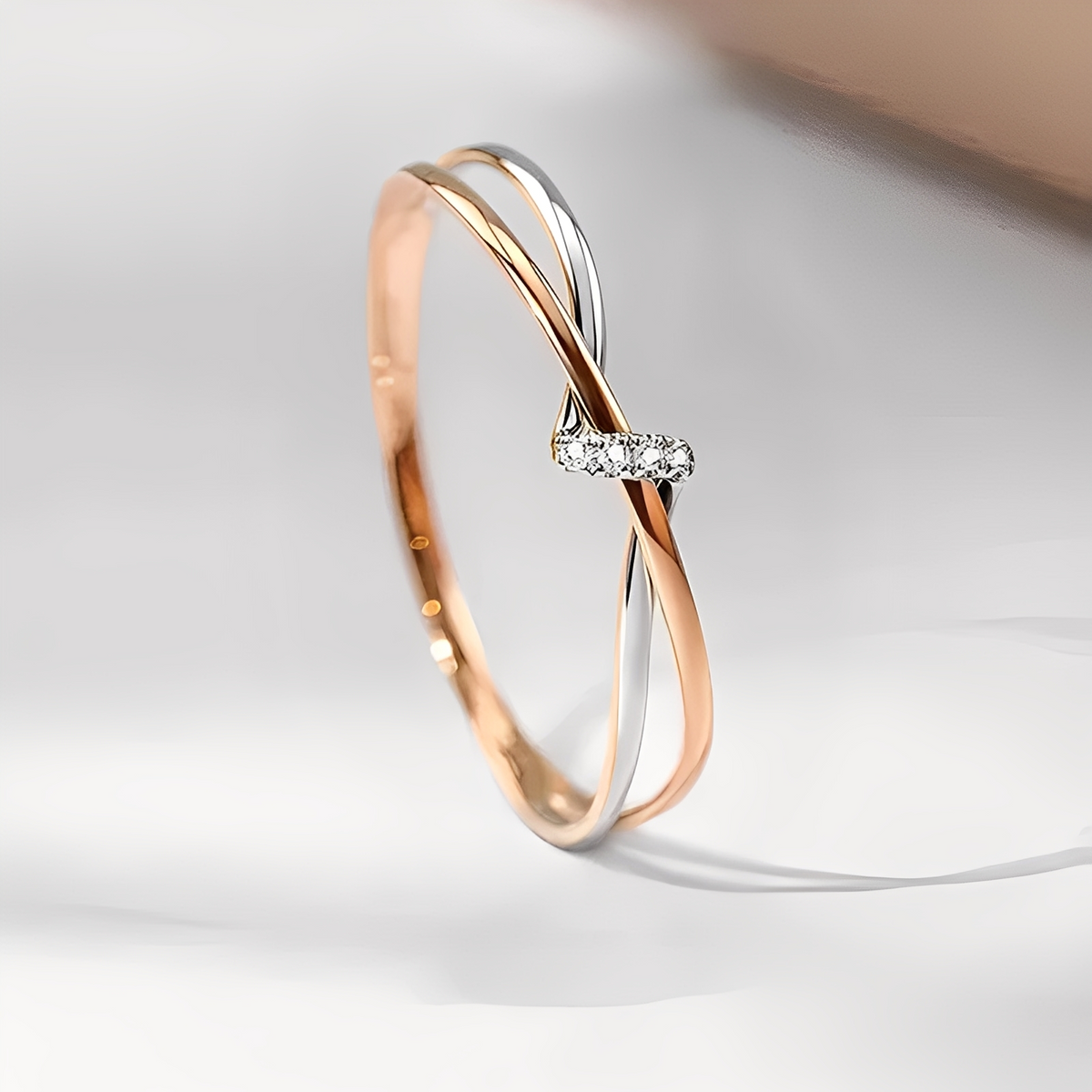Eleane – Elegant Bicolor Infinity Ring