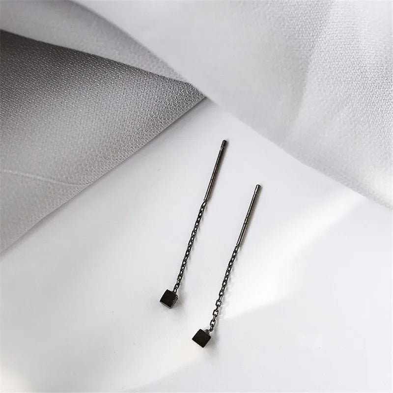 Kaelen – Cube Earrings and Elegant Tassels