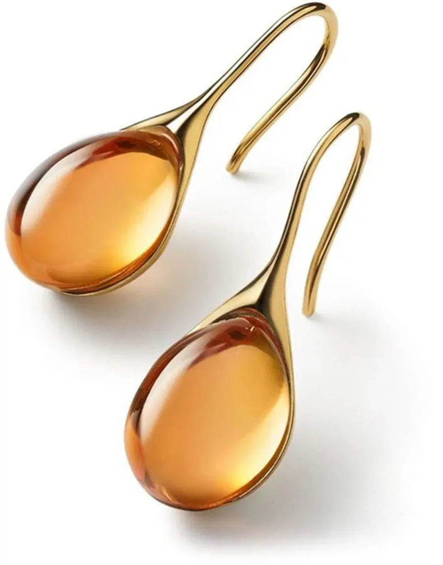 Leila – Bicolor Crystal Drop Earrings