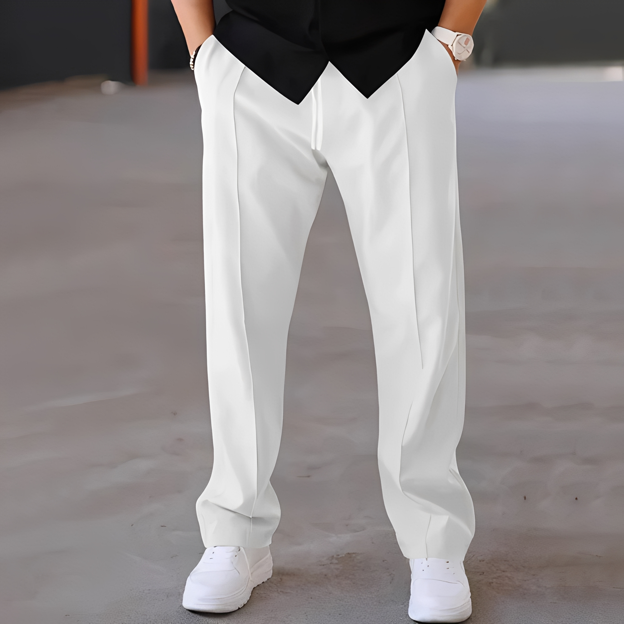 Fresniel - Men's Wide Straight Trendy Pants