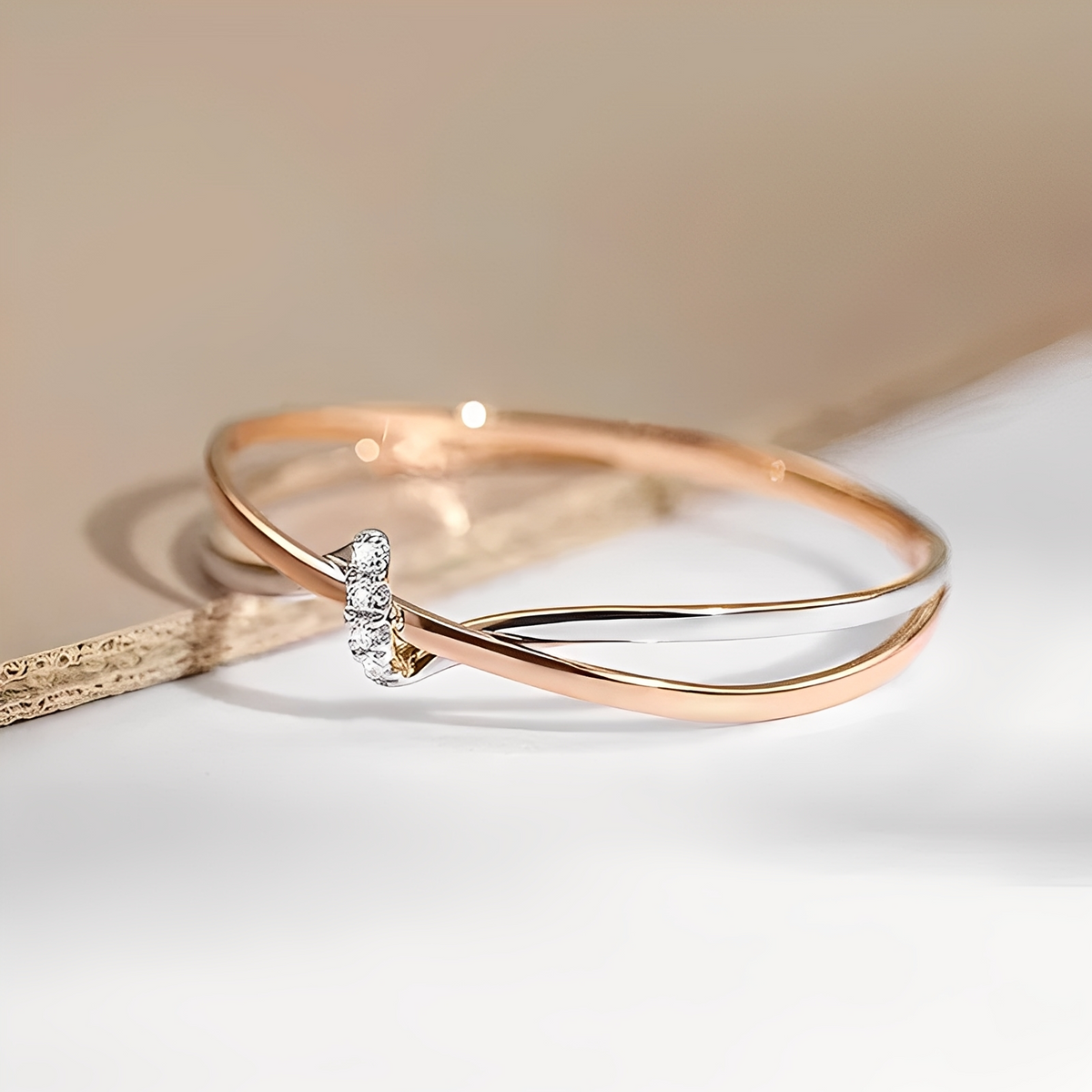 Eleane – Elegant Bicolor Infinity Ring
