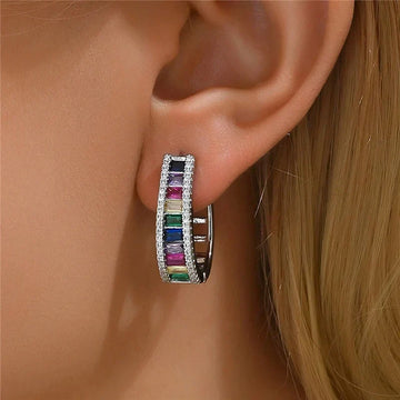 Aurelya – Elegant rainbow earrings