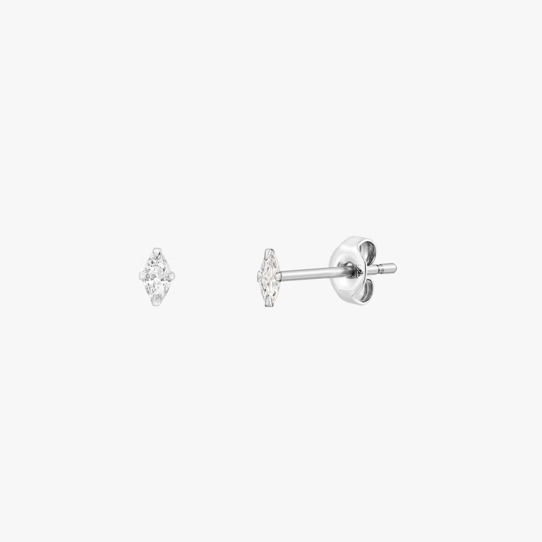 Sage - Tiny Marquise Earrings