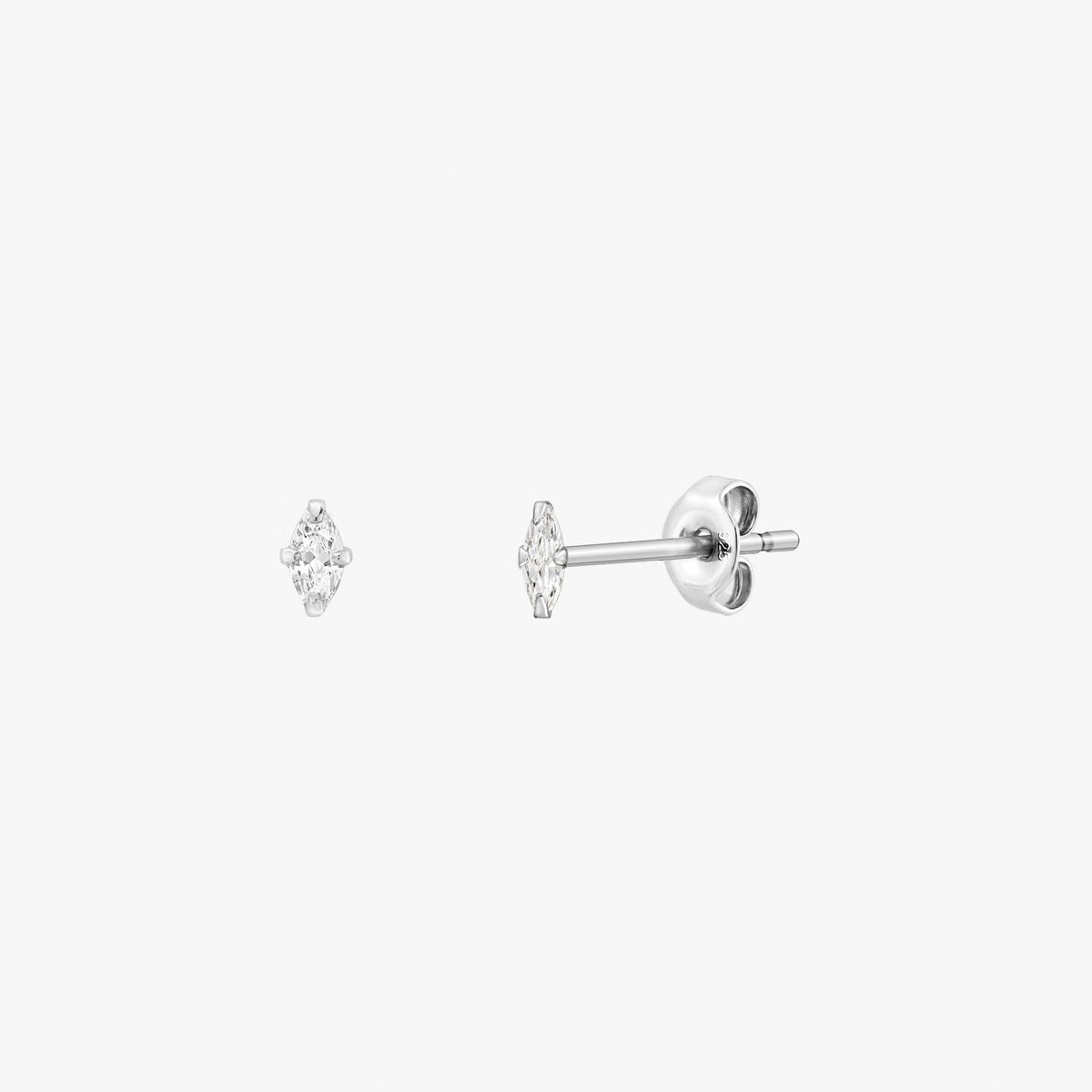 Sage - Tiny Marquise Earrings