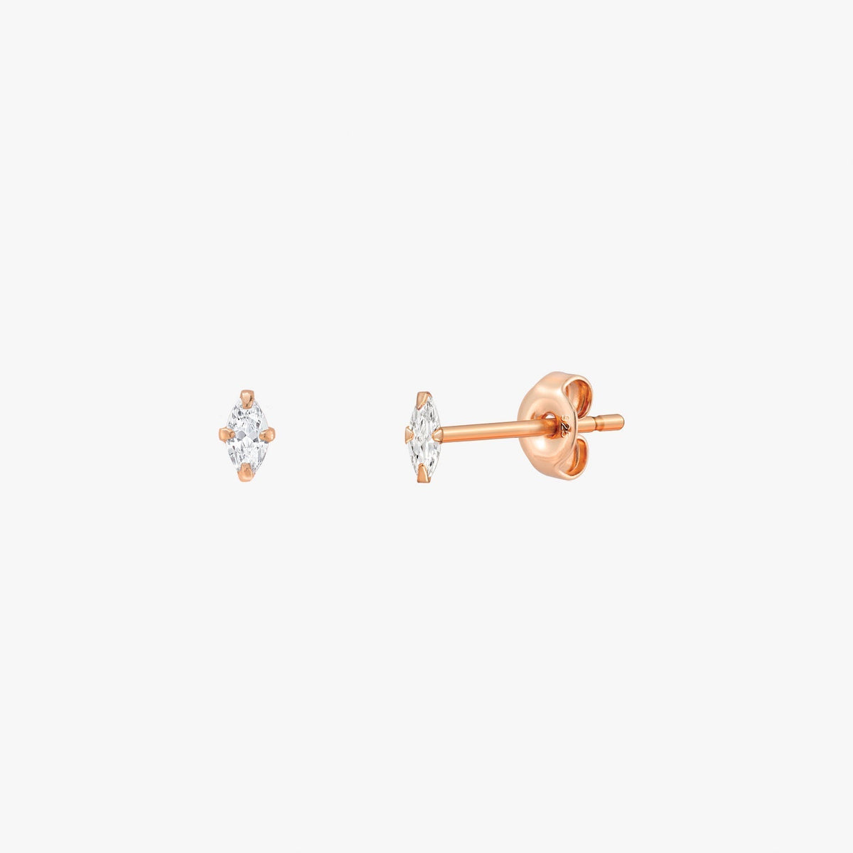 Sage - Tiny Marquise Earrings