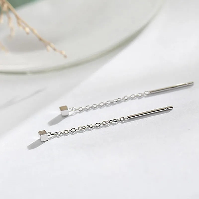 Kaelen – Cube Earrings and Elegant Tassels