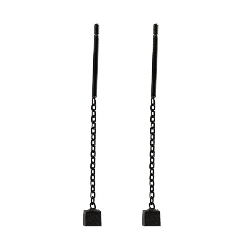 Kaelen – Cube Earrings and Elegant Tassels