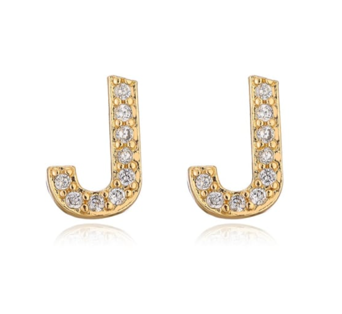 Taylor - Initial Letter Earrings
