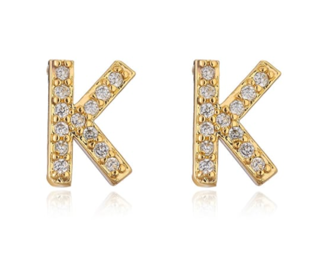 Taylor - Initial Letter Earrings