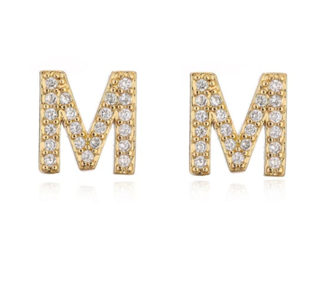 Taylor - Initial Letter Earrings