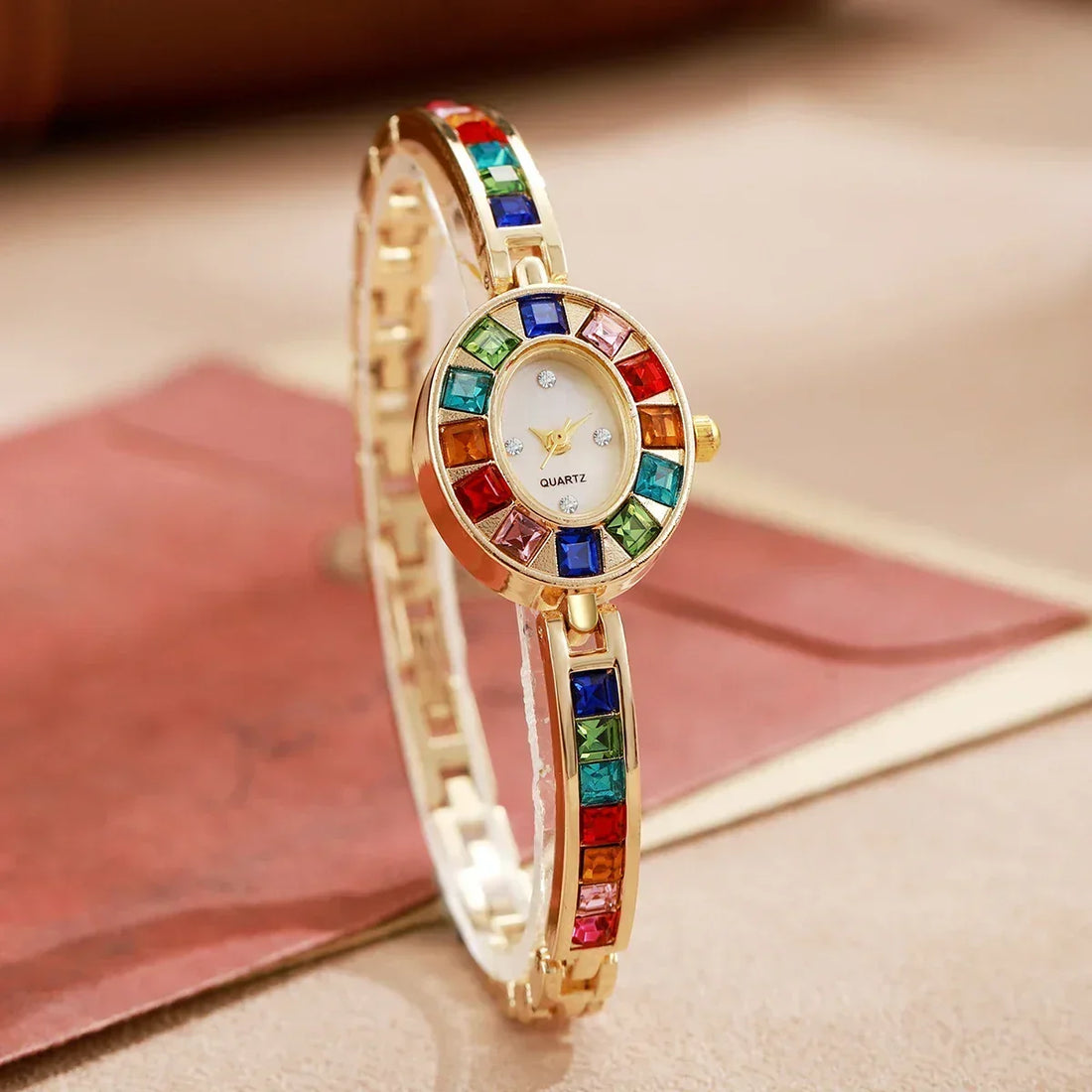 Rayna – Solar Glow Watch and Prismatic Bezel