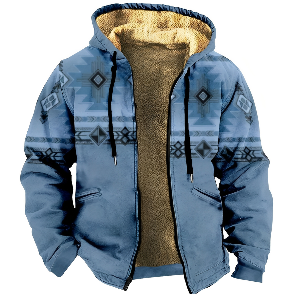 Edwin - Trendy Hoodie with Cultural Design for Men