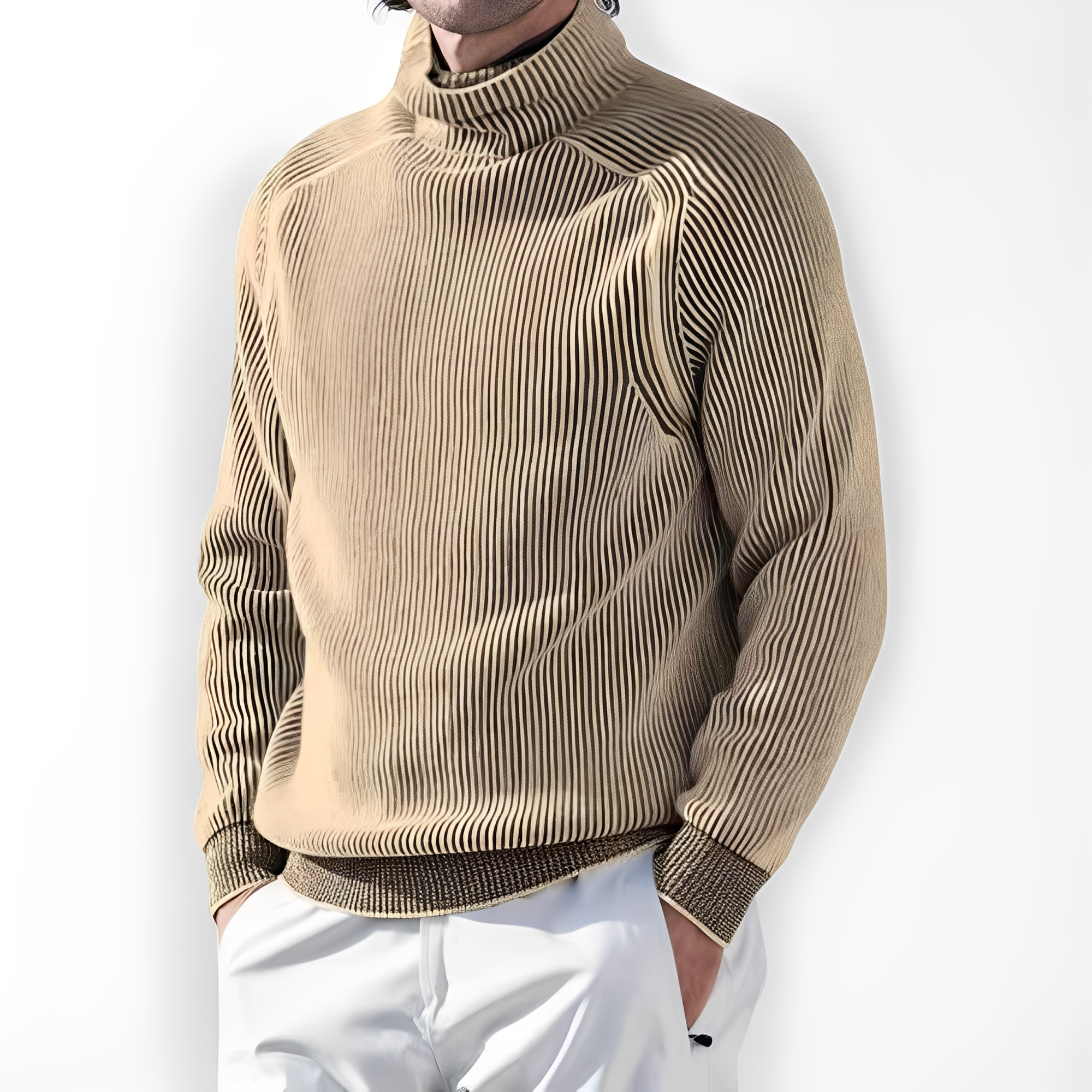 Jarrett - Sweater with Stand-up Collar