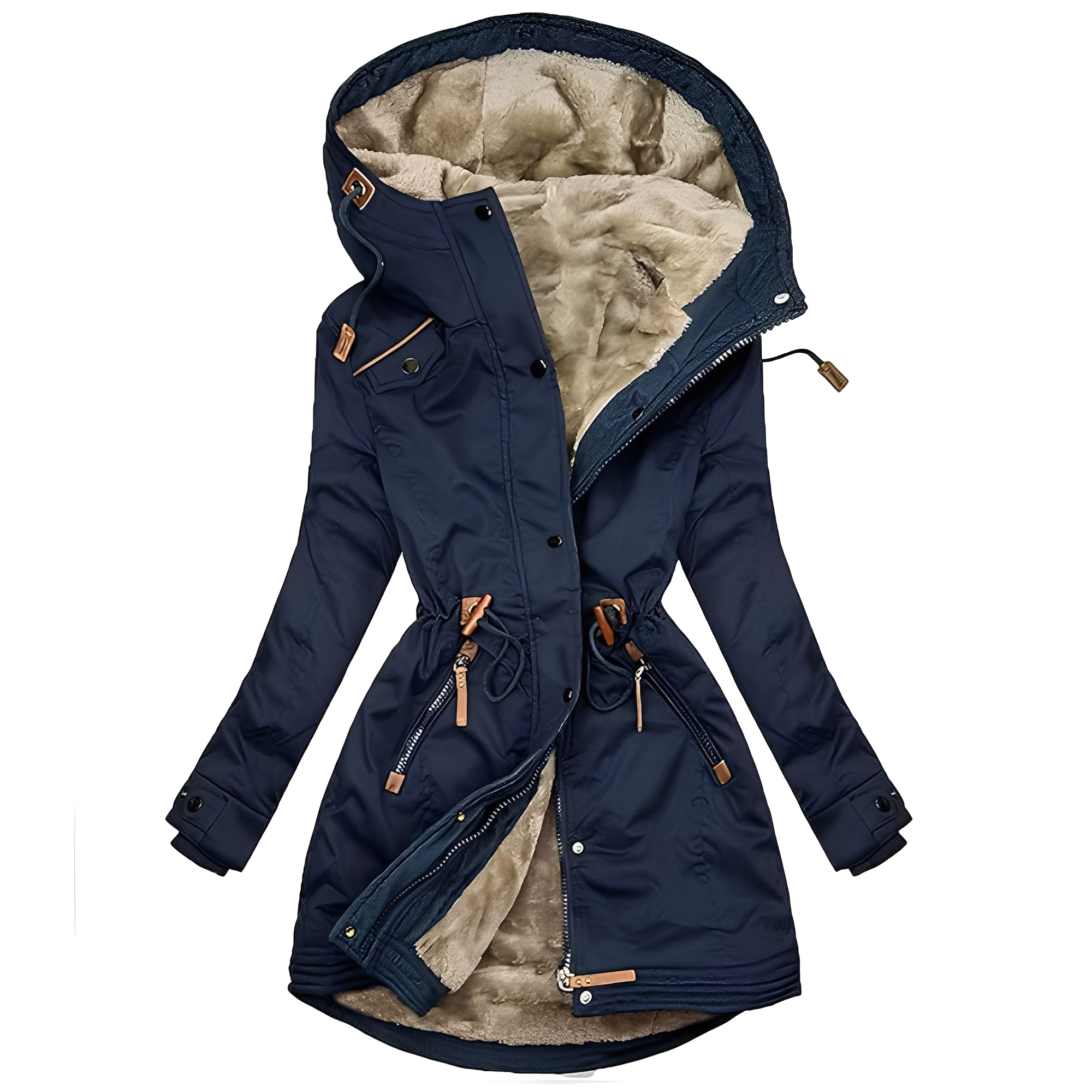 Lavena - Elegant and Warm Jacket with Hood