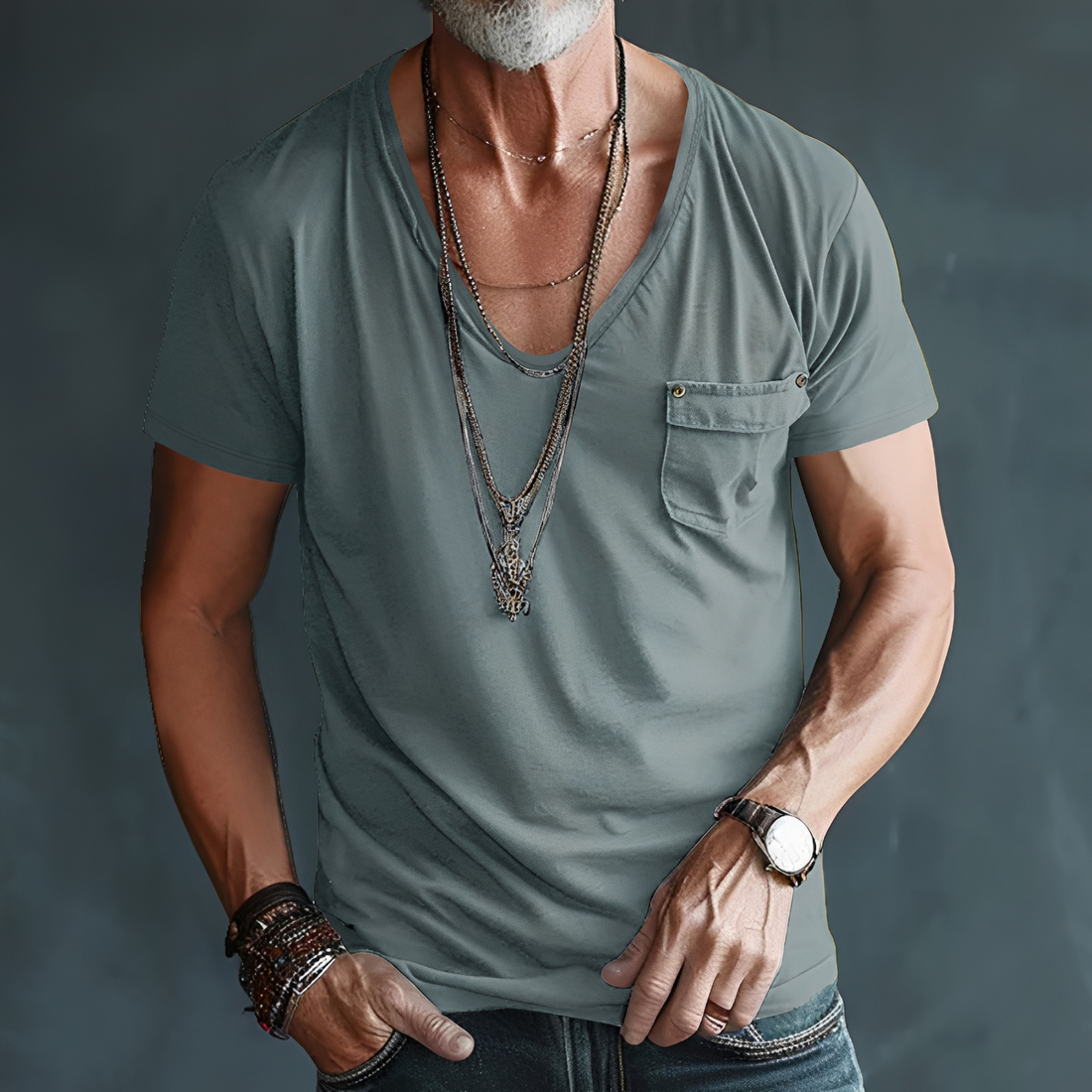 Eddie – T-shirt for men – Casual and loose