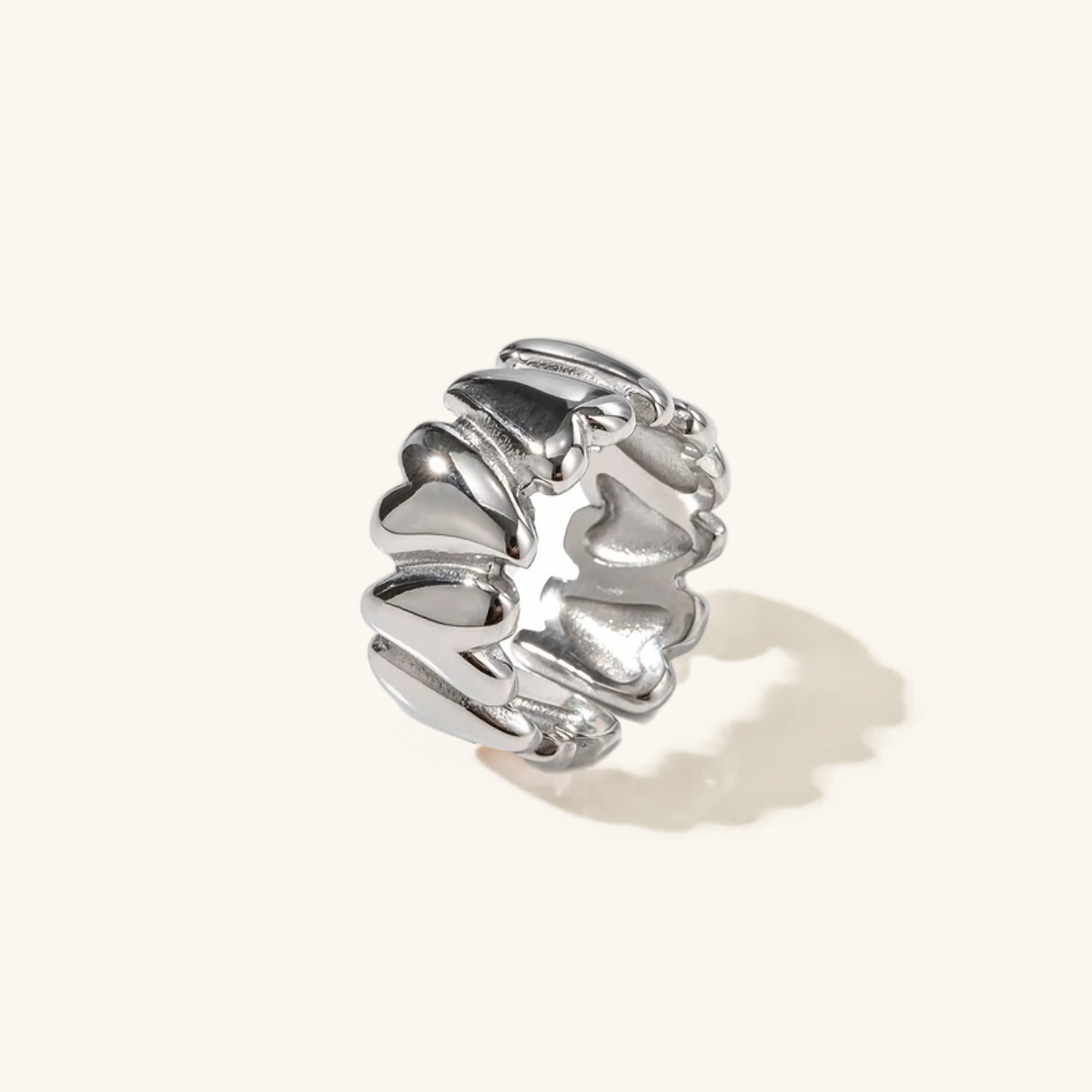 Elena - Unstable Heart Ring in Gold