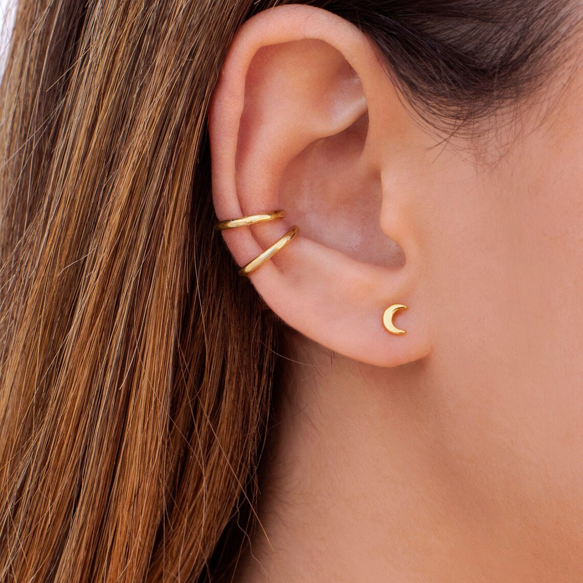 Moon Earrings - Tiny Moon Earrings