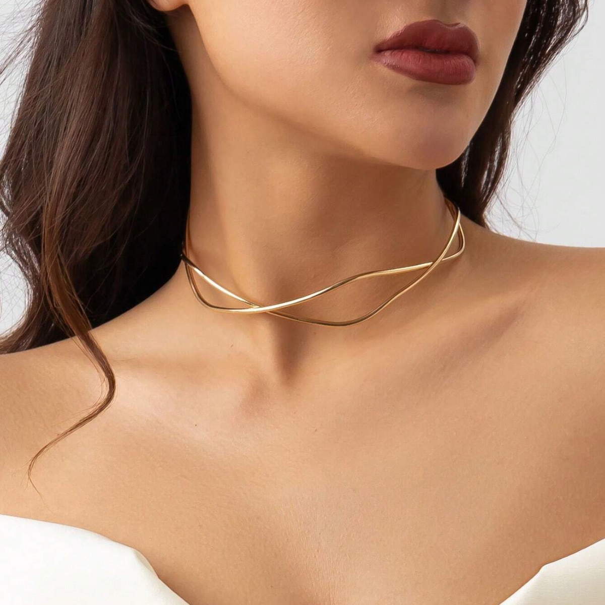 Twisted Wire Necklace - Modern Choker