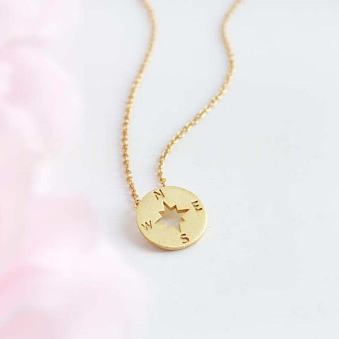 Runder Kompass - Charm Necklace