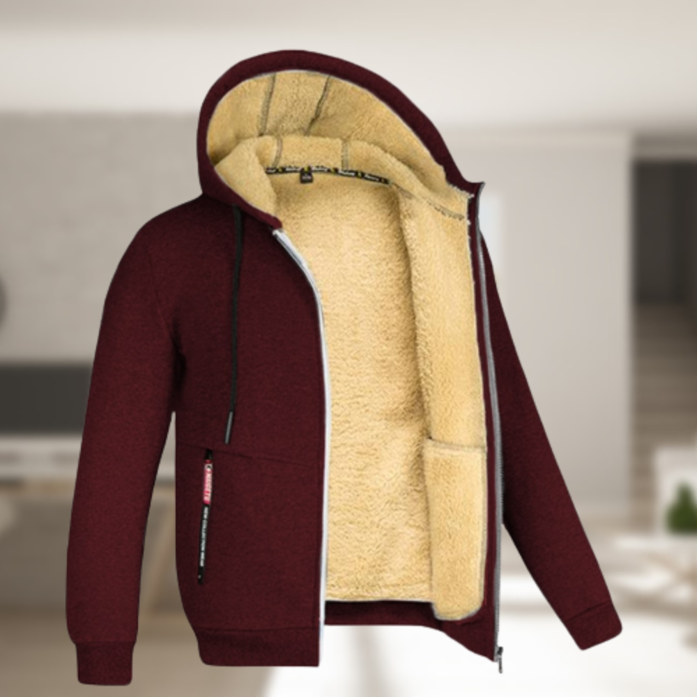 Andrew – Winter jacket with hood for men