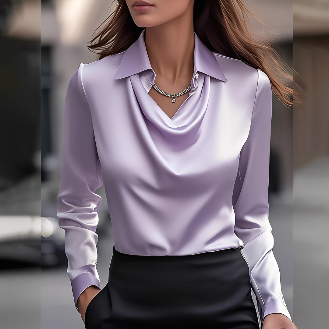 Laurentine - Sophisticated Blouse with Long Sleeves for Women