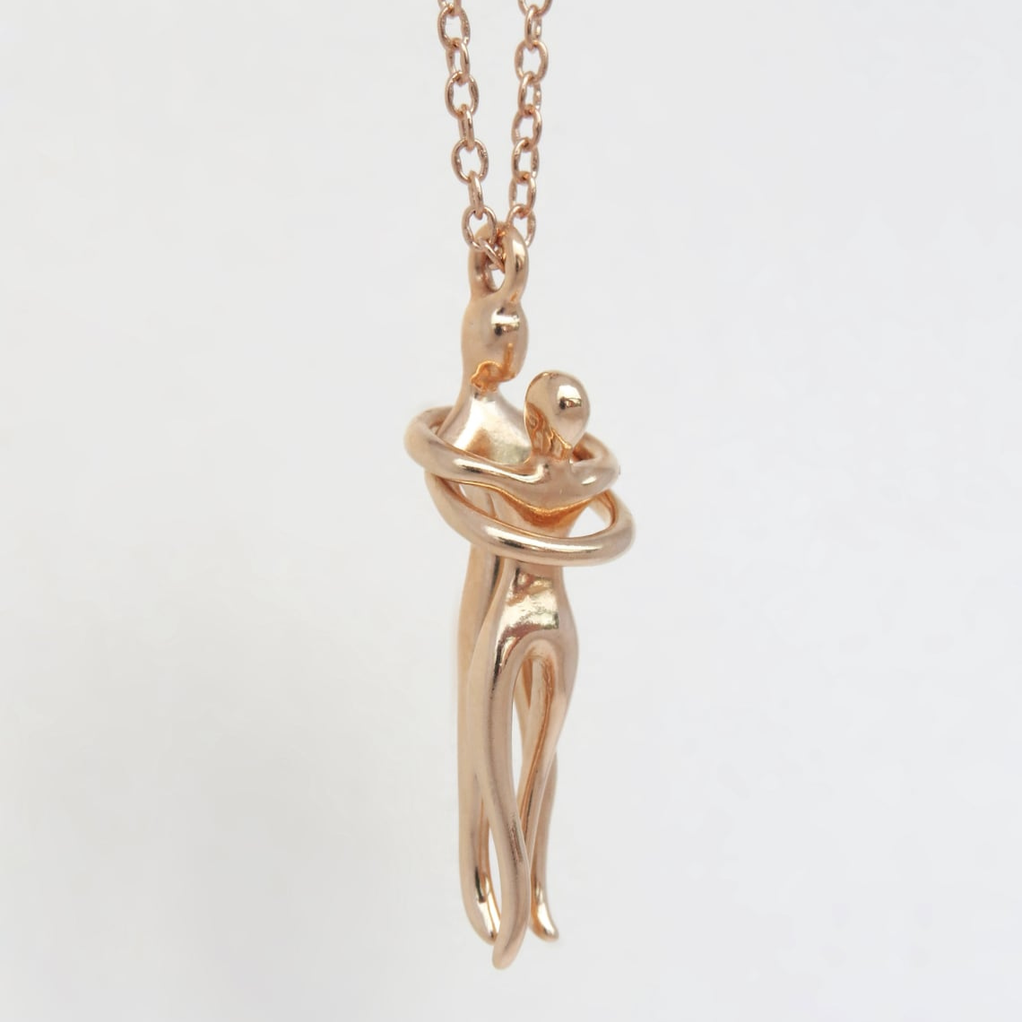 Love Hug Pendant - Couple Necklace with Embrace