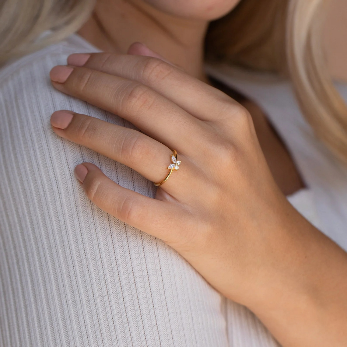 Bright Butterfly - Delicate Butterfly Ring