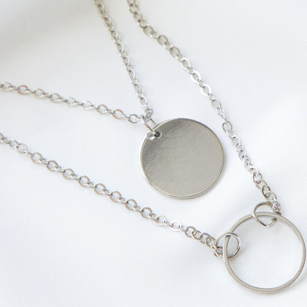 Round Pendant - Multilayer Necklace