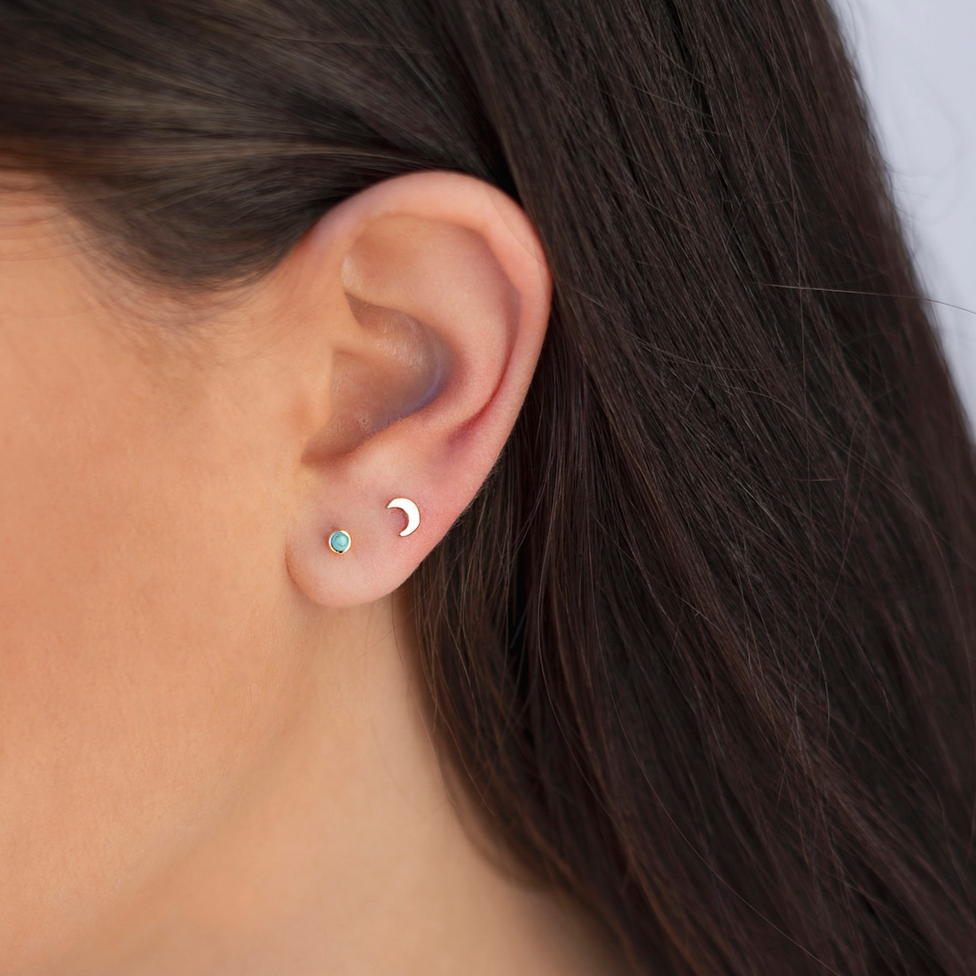 Moon Earrings - Tiny Moon Earrings