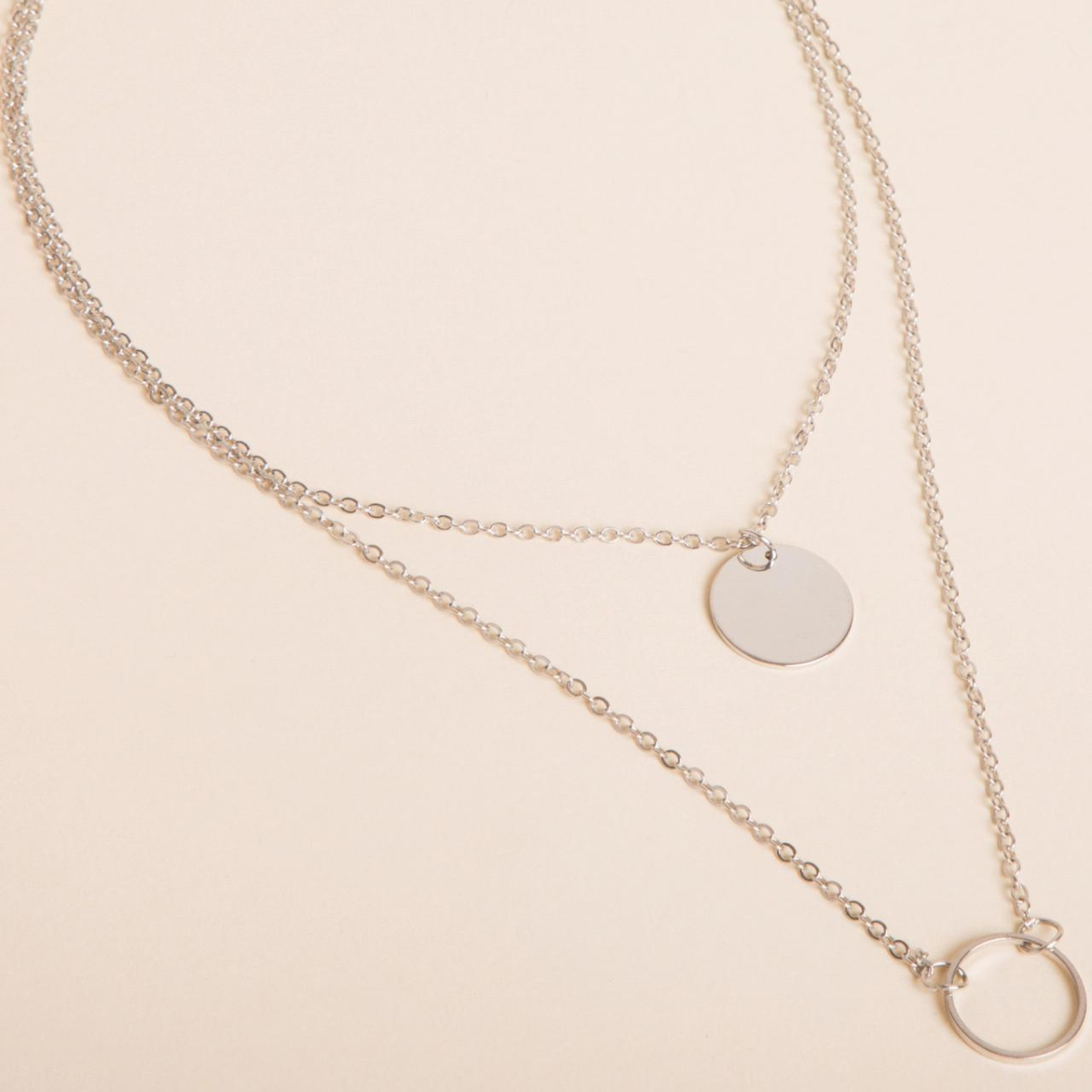 Round Pendant - Multilayer Necklace