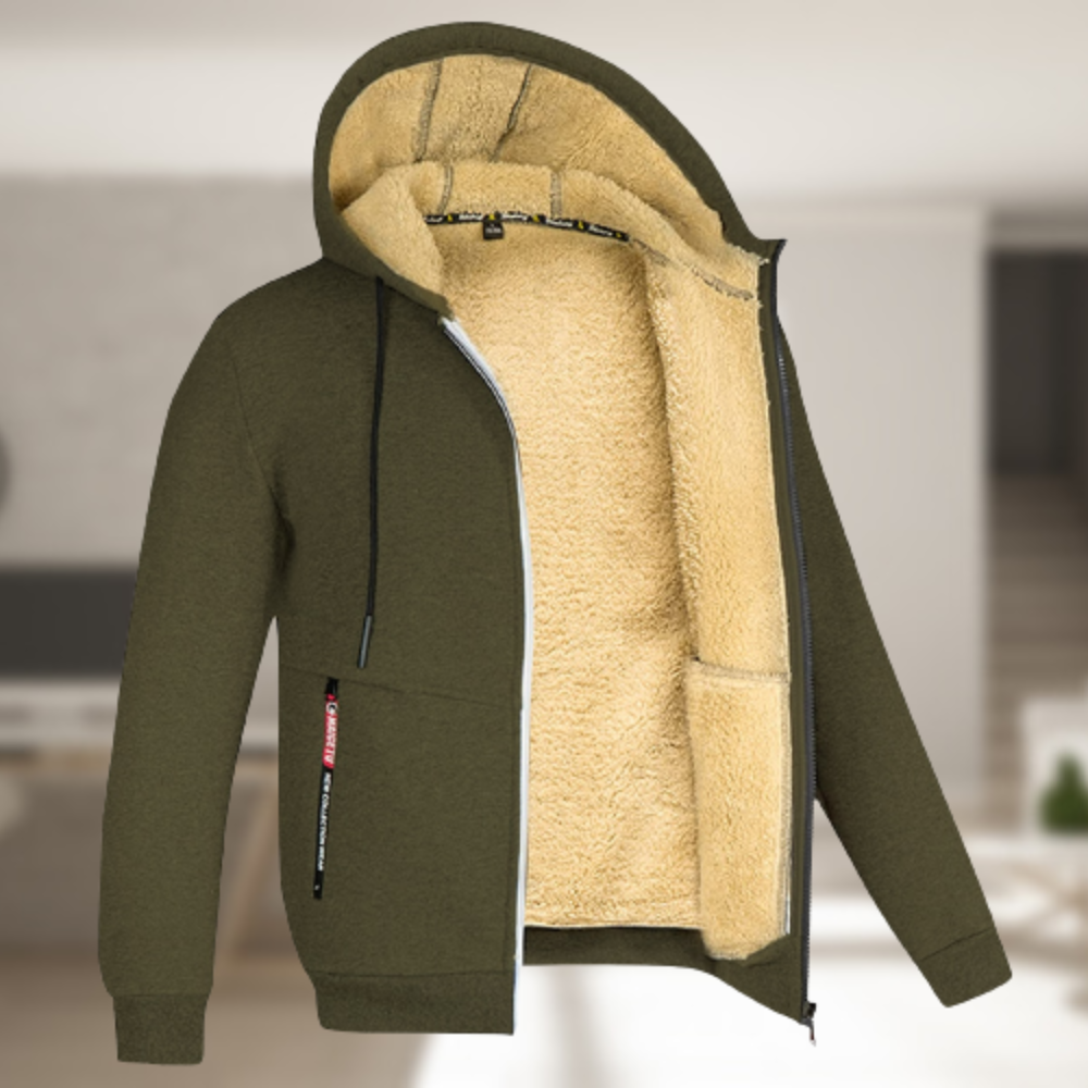 Andrew – Winter jacket with hood for men