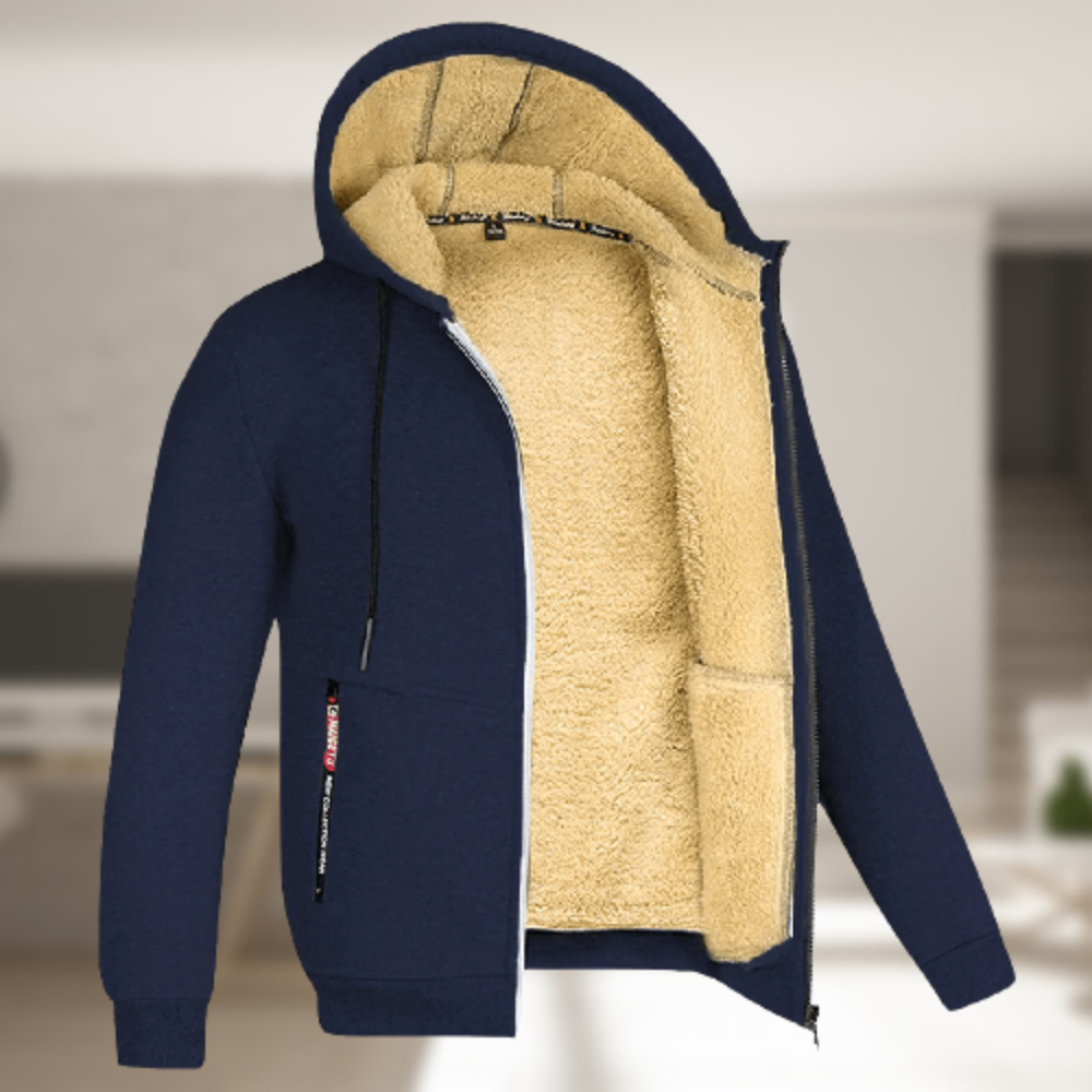 Andrew – Winter jacket with hood for men